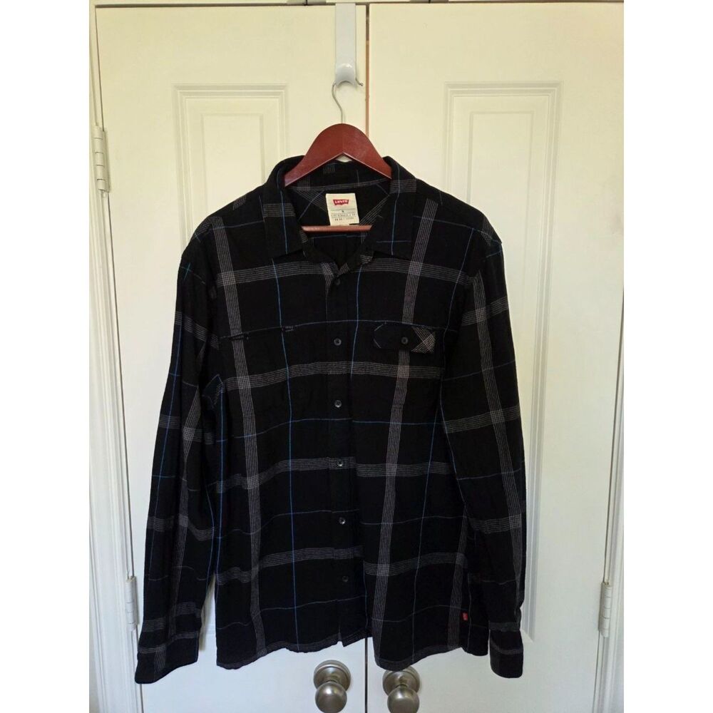 Levi’s Men’s Plaid LS Button Up Casual Shirt Size XL
